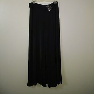 Soft surroundings black wide leg lounge pants